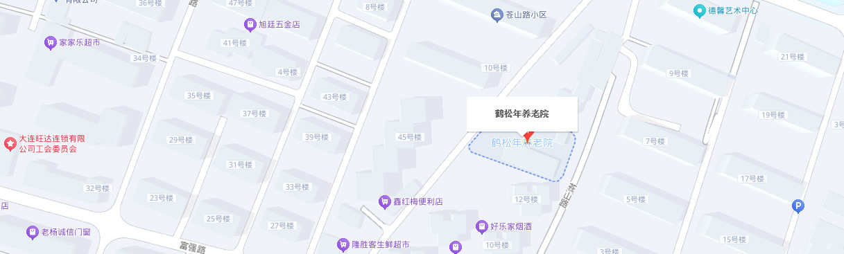 大连鹤松年养老院地图